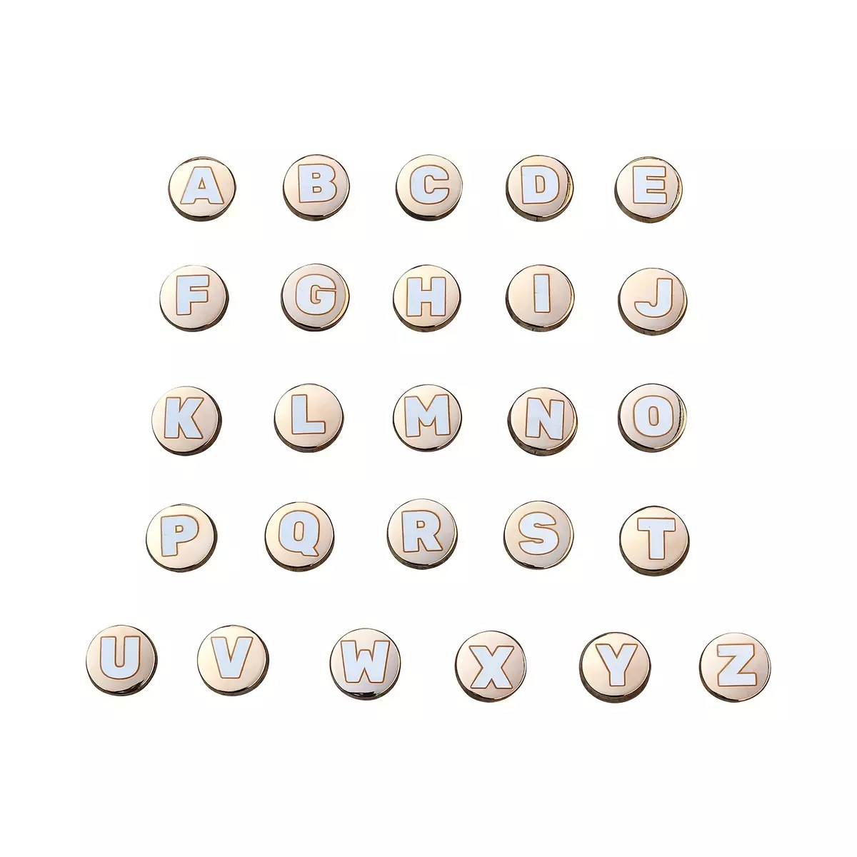 26pcs Letter Series Shoes Charms For Clogs Sandals Decoration, Shoes DIY Accessories For Women & Men-grey