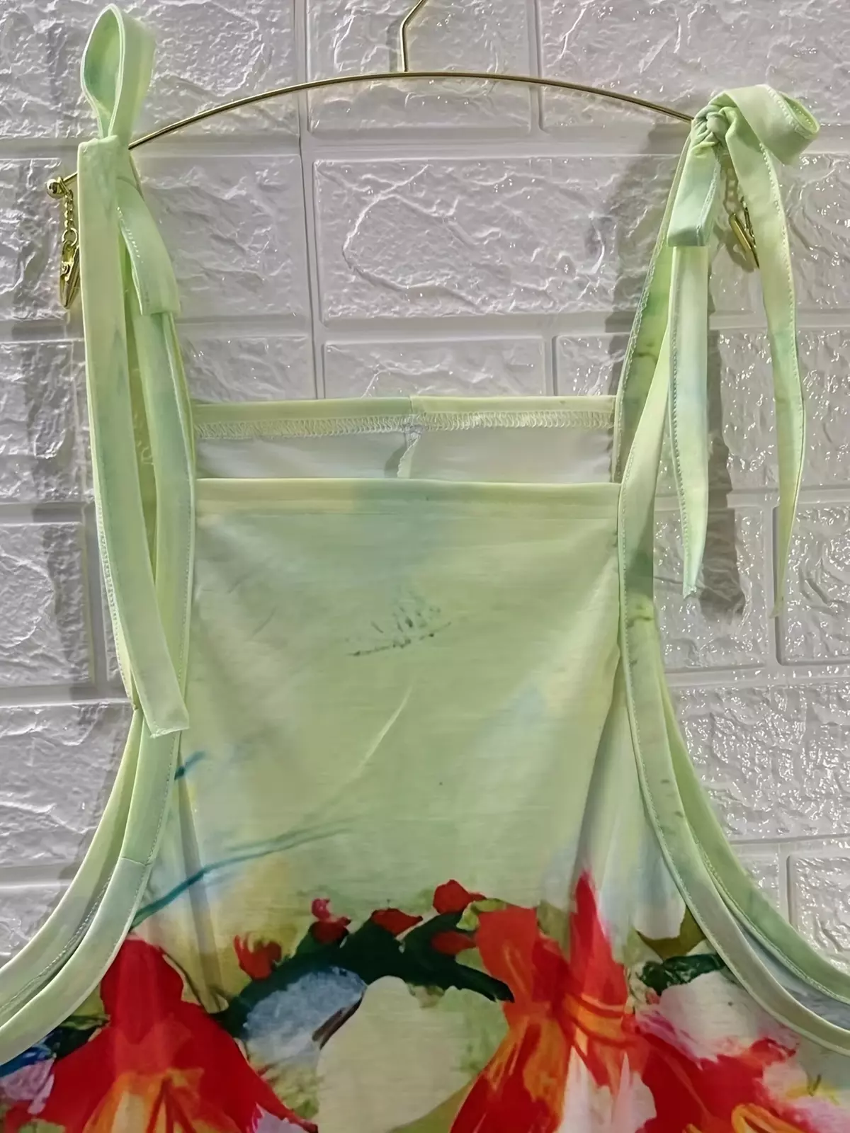 Floral Print Tie Shoulder Overall Jumpsuit, Vacation Sleeveless Wide Leg Loose Jumpsuit, Women's Clothing