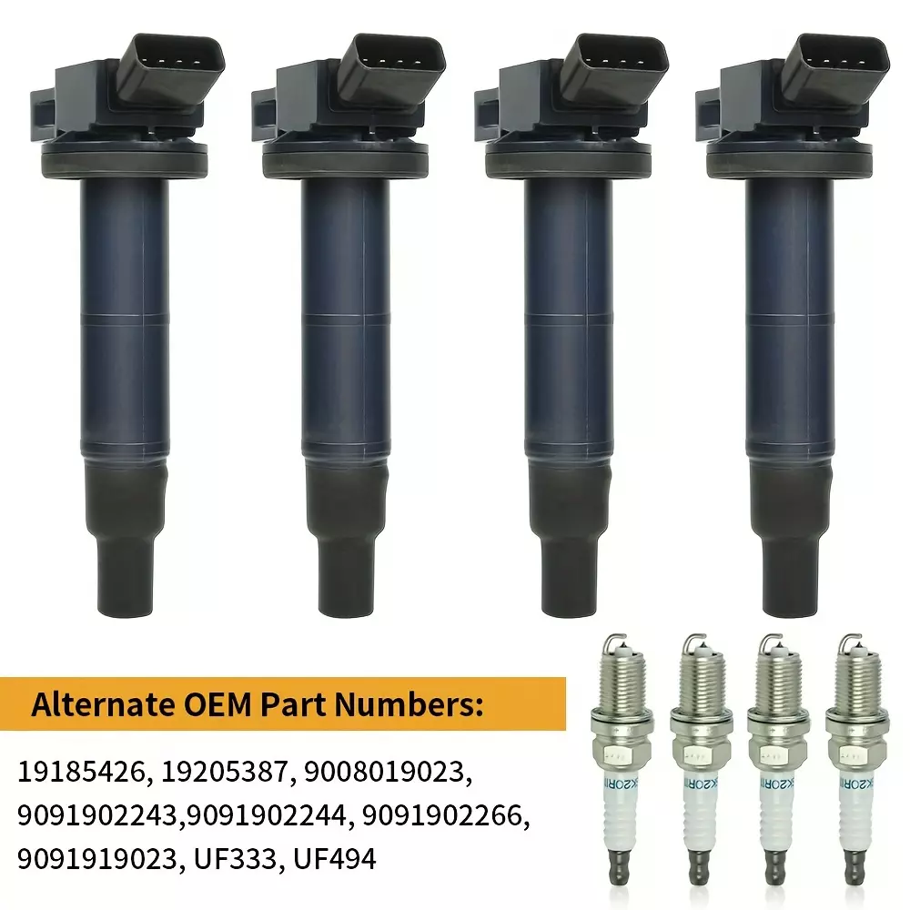 4pcs UF333 Ignition Coils & 4x Iridium Spark Plugs Fits For Toyota For Camry 528.87-29.69gal