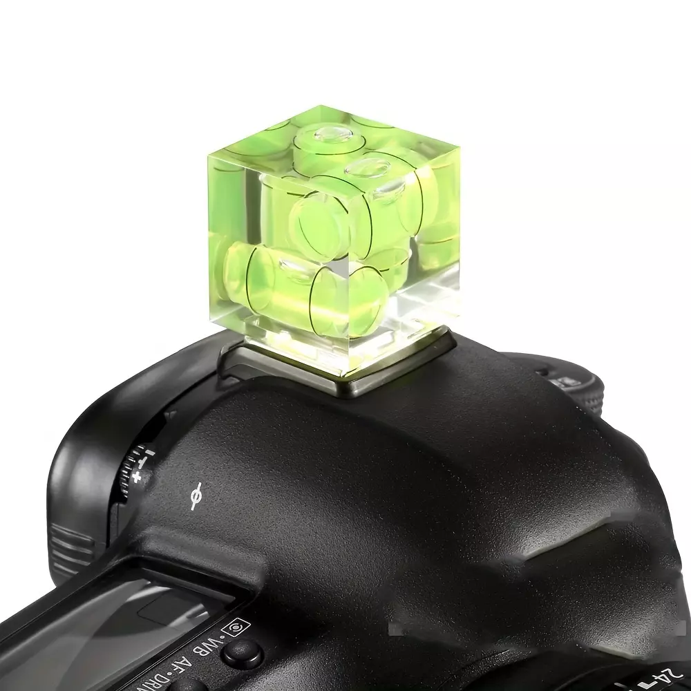 Universal 3-Axis Hot Shoe Fixed Bubble Spirit Level 3D Spirit Level For Canon/Nikon/Pentax DSLR Camera Photography Accessories