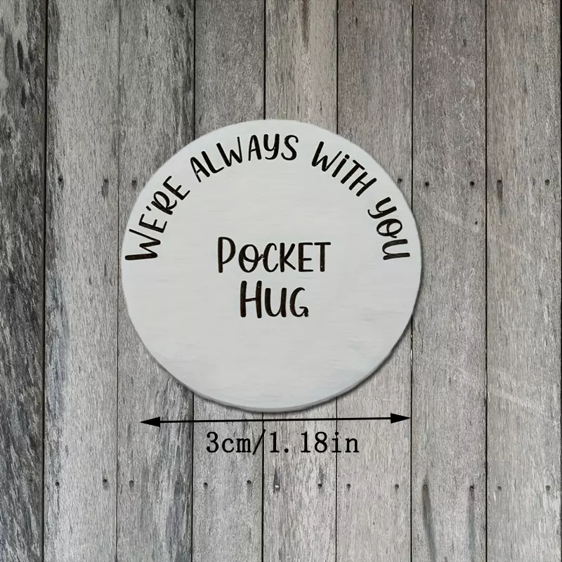 Inspirational Pocket Hug Token Gift, Long Distance Relationship Keepsake, Pocket Hug Token