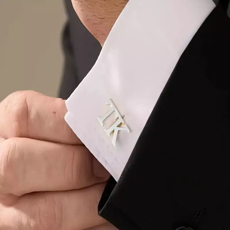 Creative Personalized Stainless Steel Cufflinks, Perfect Gifts For Groomsmen, Weddings, Birthdays, Anniversaries