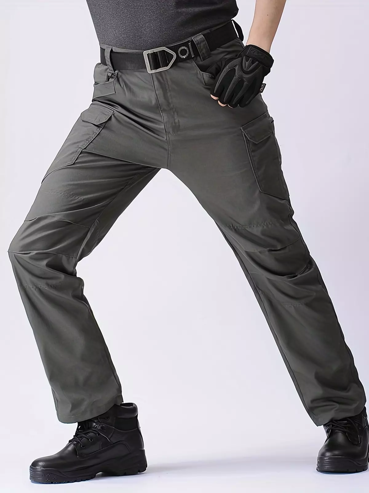 Men's Tactical Pants Army Users Outside Sports Hiking Pants-Black