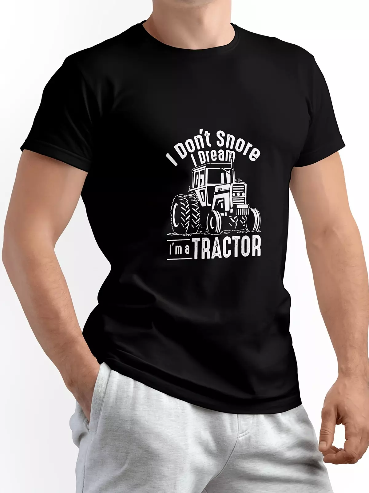 Casual Fashion T-shirt For Men Graphic Print Short Sleeve Tees  Tops, Men's Clothing-White