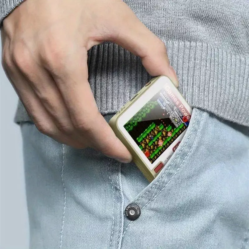 Wireless charging Pocket game console Support MagSafe wireless charging 15W fast charging 500 retro games-Green