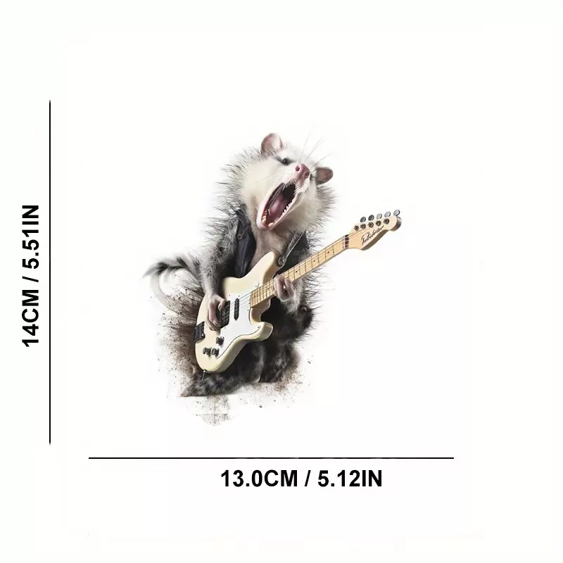 Rocking Opossum Car Sticker For Laptop Bottle Truck Phone Motorcycle Van SUV Door Vehicle Paint Window Wall Cup Fishing Boat Skateboard Decals Automobile Accessories