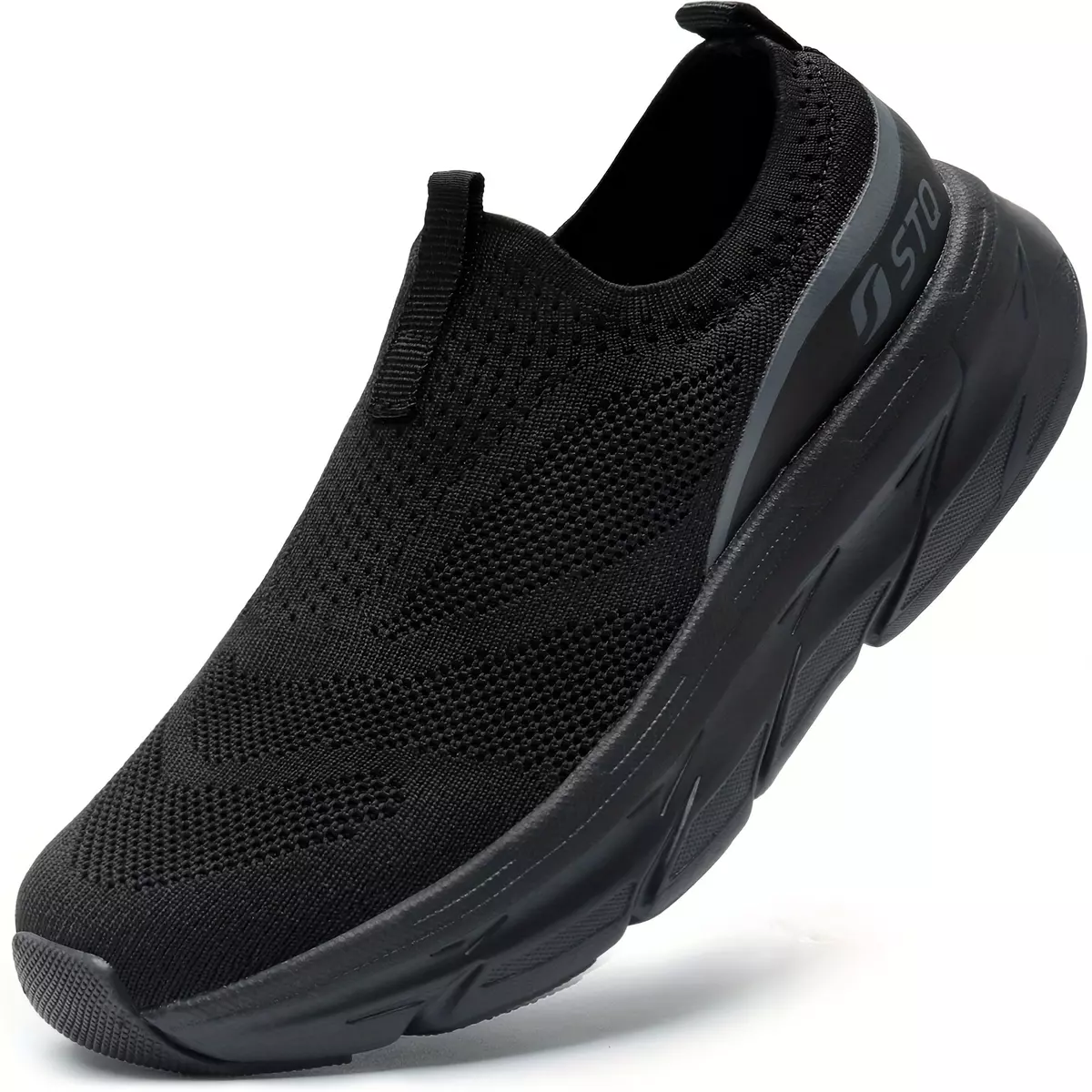 Women's Slip-On Walking Sneakers With Arch Support, Comfortable Breathable Fabric Material, Versatile Athletic Shoes For Daily Wear-Taupe