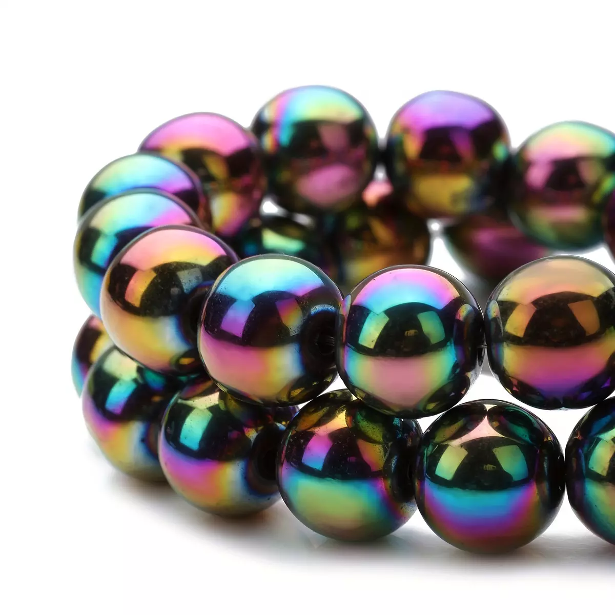 Rainbow Hematite Gemstone Beads for Jewelry Making Hematite Gemstones Loose Stone Beads