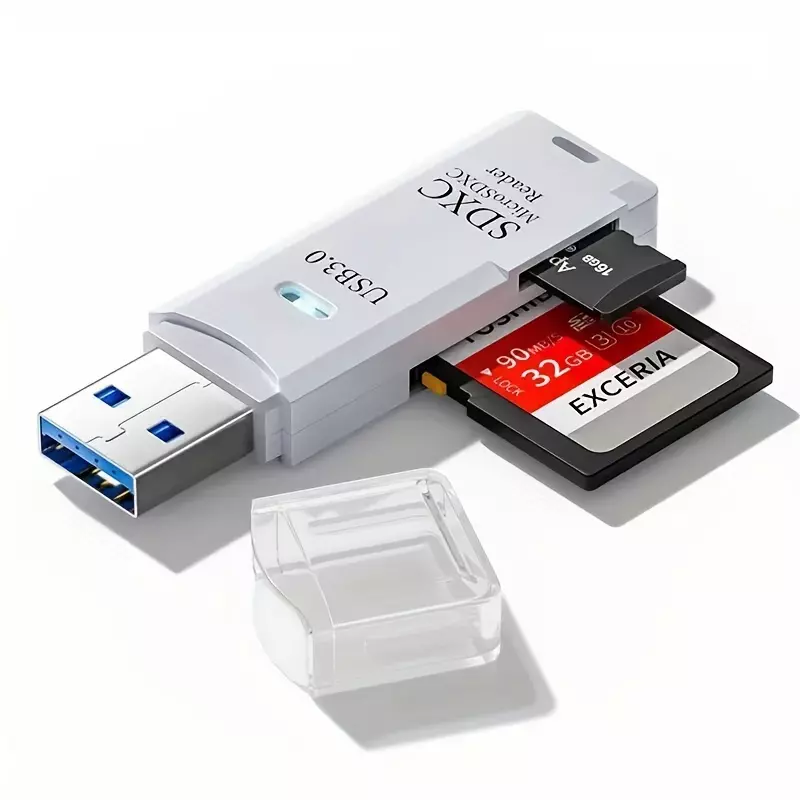 Mini High Speed 2 In 1 Multi Card Reader USB 3.0 Micro SD TF Card Memory Flash Drive Adapter