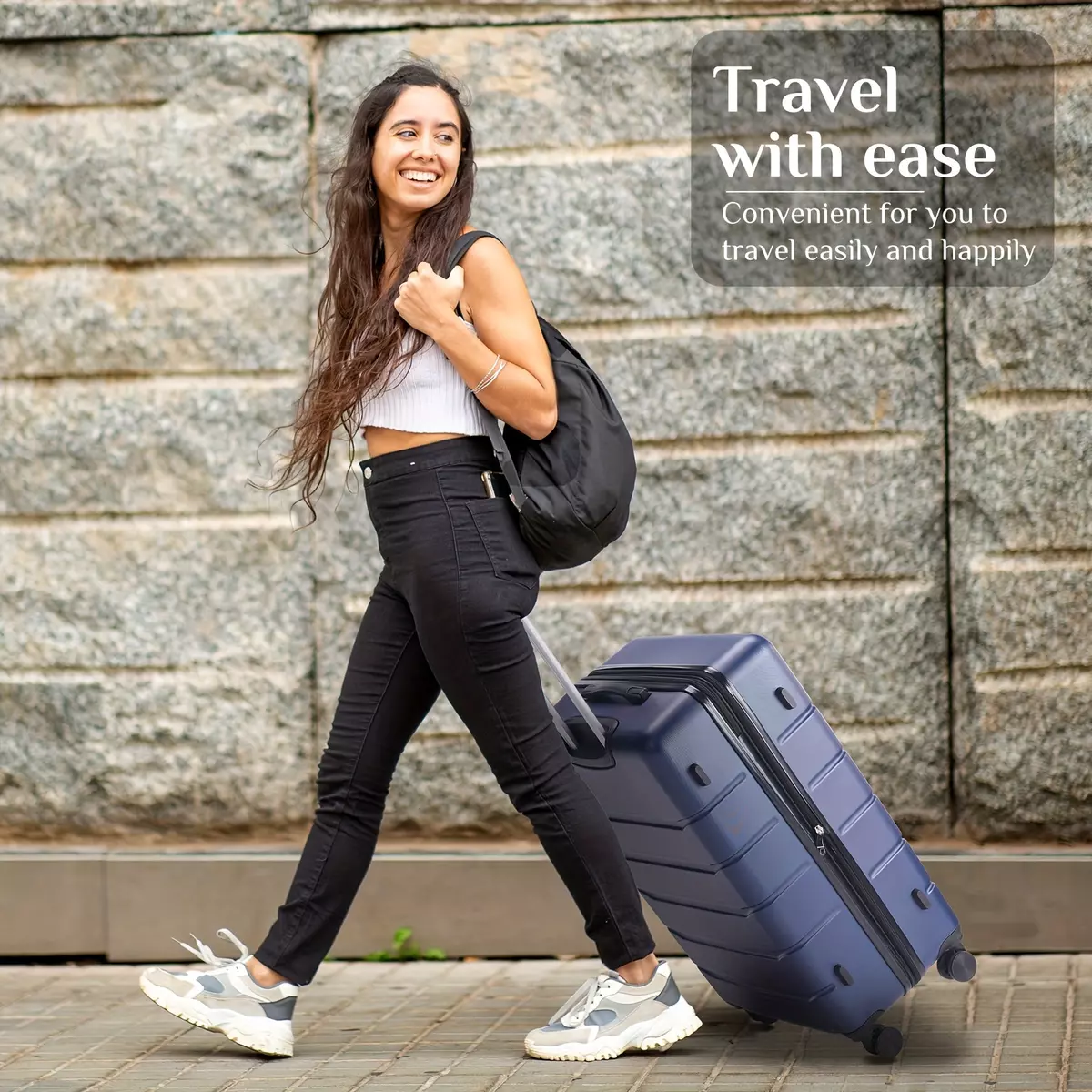 3pcs Hard Shell Luggage Suitcase, Carry On Lightweight Trolley Case, Universal Wheel Travel Case With TSA Lock, 20"24"28"-Blue