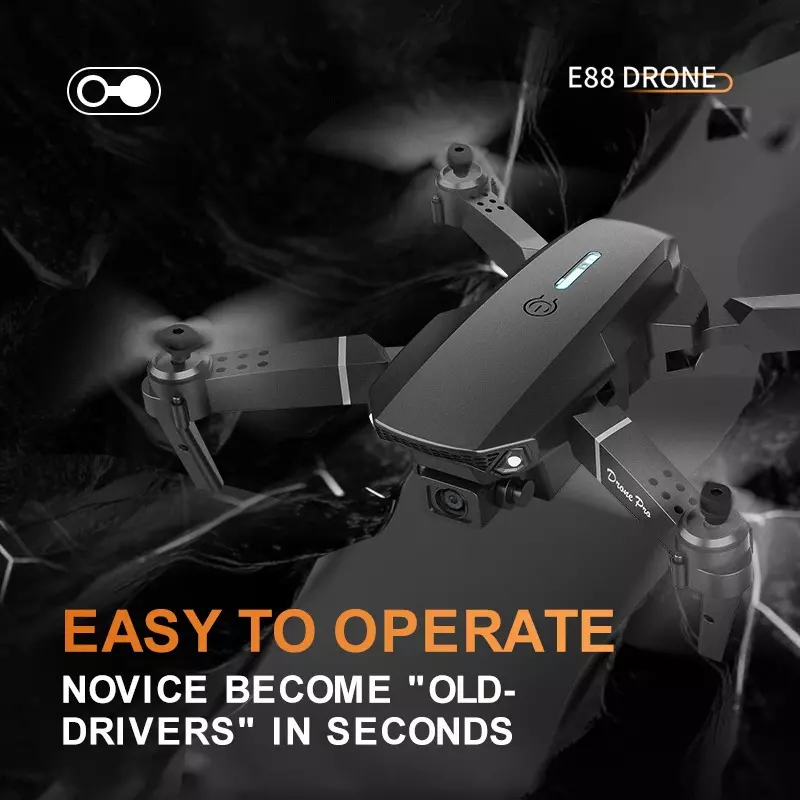 Mini Folding Drone, Height Setting Function, One Click Takeoff And Landing, 360 Degree Flip, Beginner Friendly