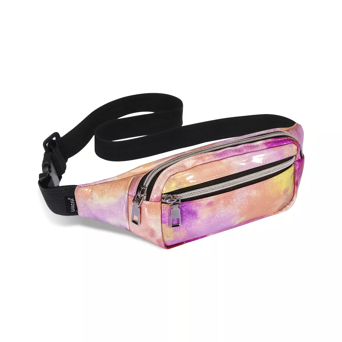 3 pieces  pocket bags suitable for women men's waterproof pockets men's sports outdoor running party travel carnival carnival pink blue gradient-Light Green Pink Gradient