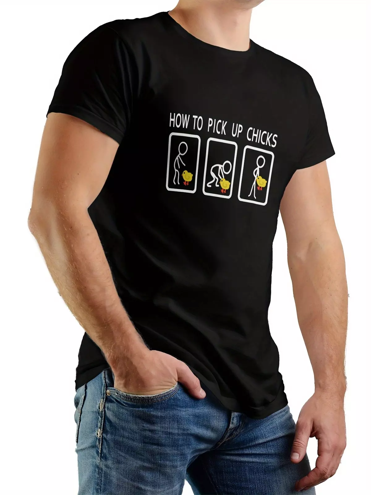 Mens T Shirt - Short Sleeve Crew Neck Soft Fitted Tees Fresh Classic Tshirts-White