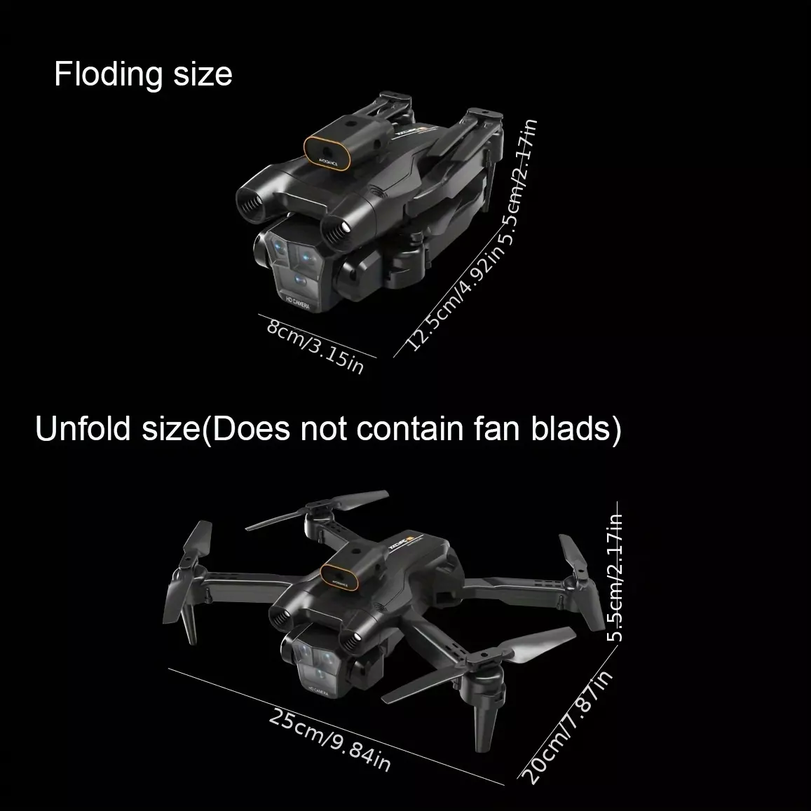 Remote Control Drone, Four-sided Obstacle Avoidance Optical Flow Suspension, Folding Drone Ideal Gift For Beginners