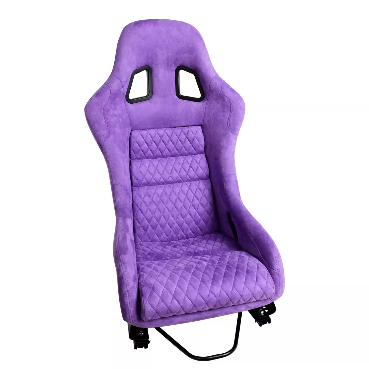 one pc Universal Fixed Back Bucket Racing Seat for 6-Point Harnesses, Size L, purple Seat Cover