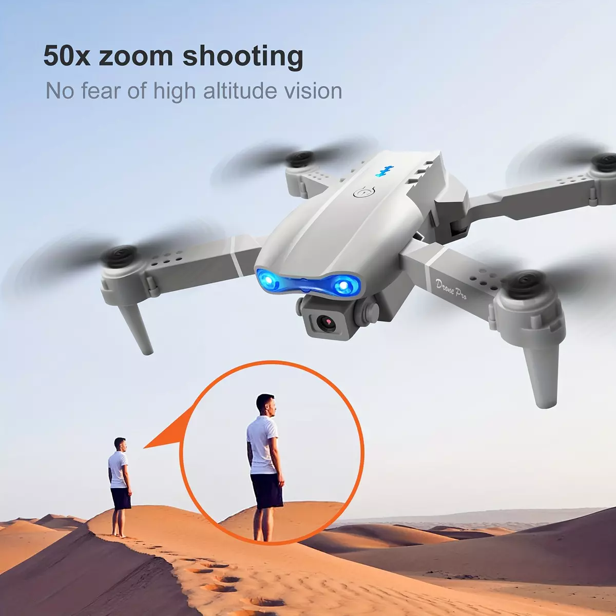 E99 K3 Professional Remote Control Drone, Dual Camera Dual Folding Remote Control Drone With Altitude Hold, Remote Control Toy, Indoor And Outdoor Affordable Drone For Holiday Gifts.