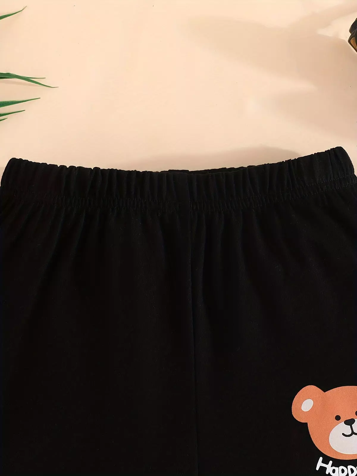 Happy Bear 3pcs Baby Boys Casual Shorts Set - Comfy Elastic Waist & Soft Cotton Design for Everyday Wear