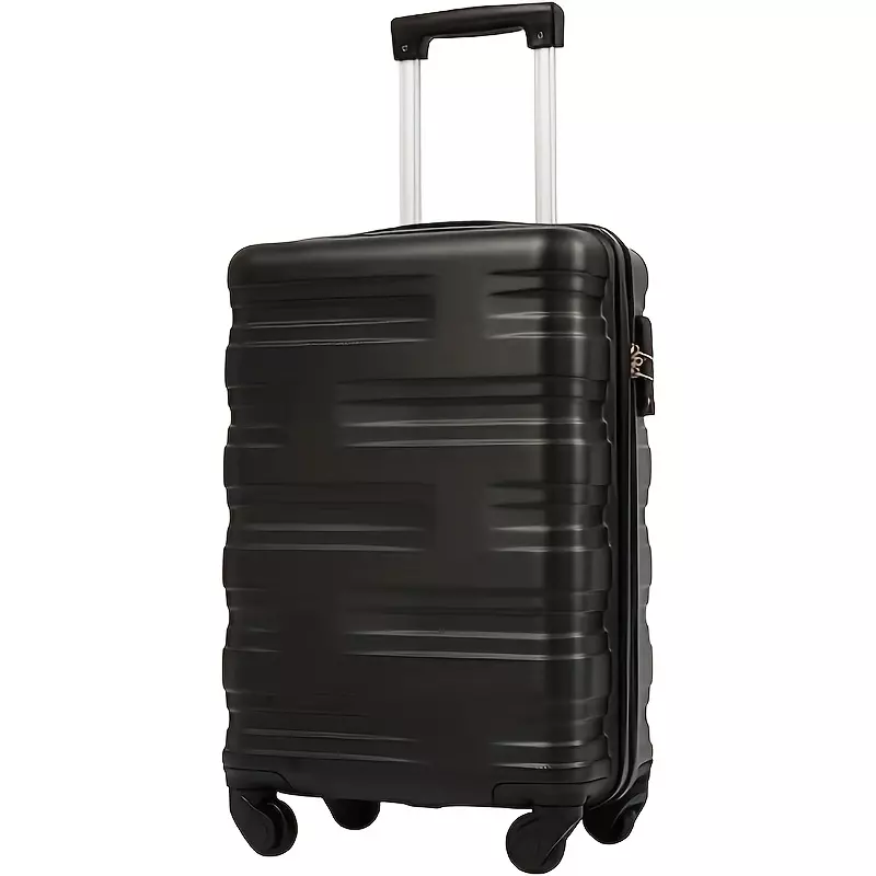 20inch Luggage With TSA Lock And Spinner Wheels, Expandable Luggage, Travel Suitcase, Carry-On Luggage-Black