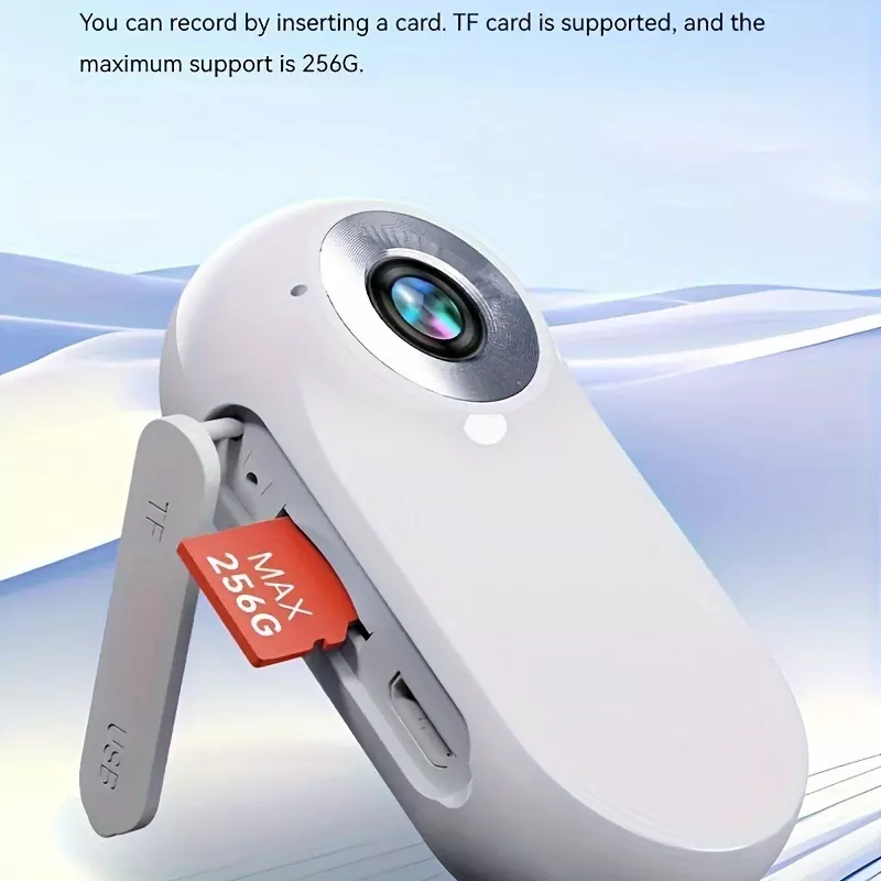 Hot Creative Vlog Clip 360 Rotating 1080P With LCD Screen Video Record Sports DV Action Body Camera Dash Cam 120 wide angle ,work 240min-Black