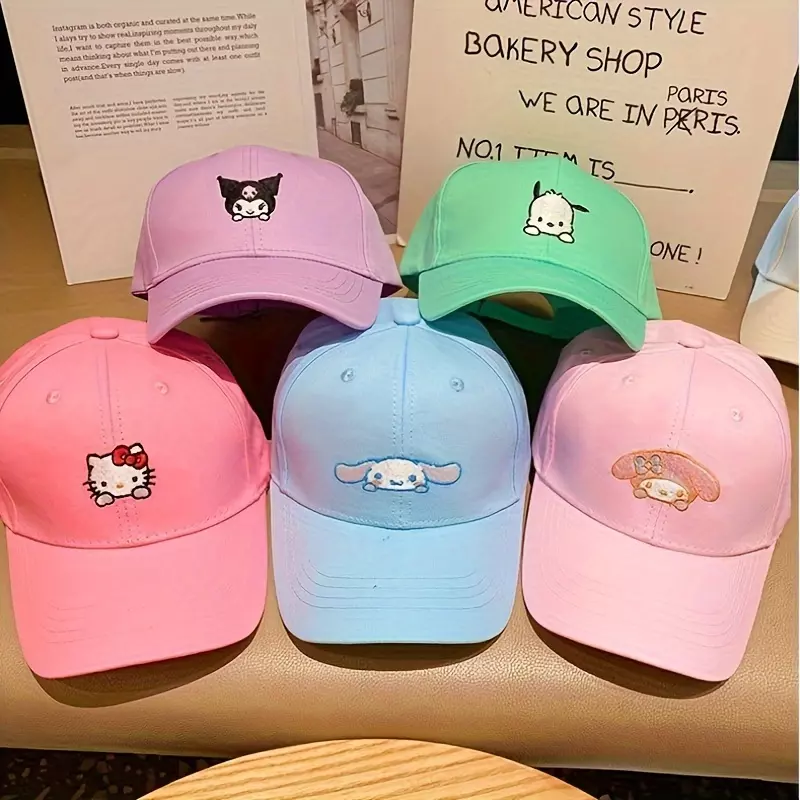 Authentic Characters Baseball Cap, Adjustable Cute Melody Cinnamoroll Pompompurin Outdoor Sun Hat, For Men Women