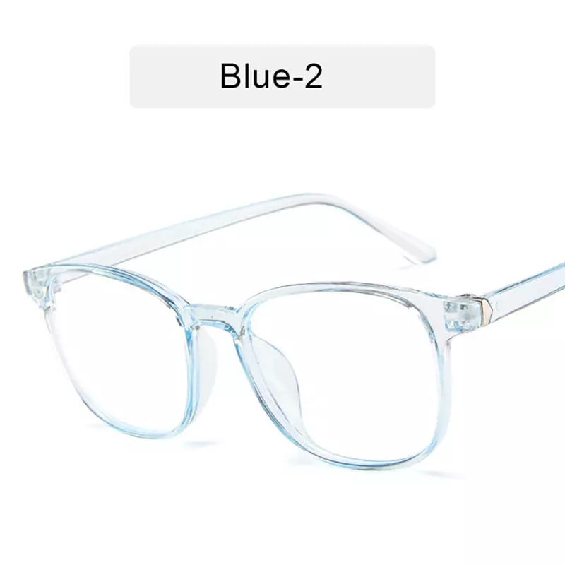 Stylish Retro Men's Eyeglasses: Lightweight, Transparent Frames for Fashion-Forward Individuals-Purple