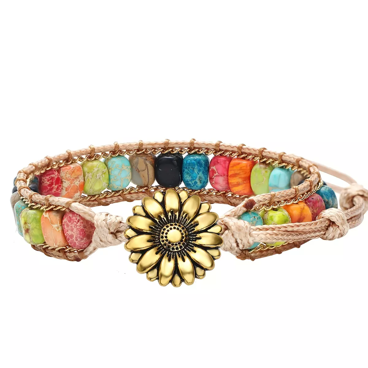 Handmade bracelets, hand woven bracelets,Stone Bracelet