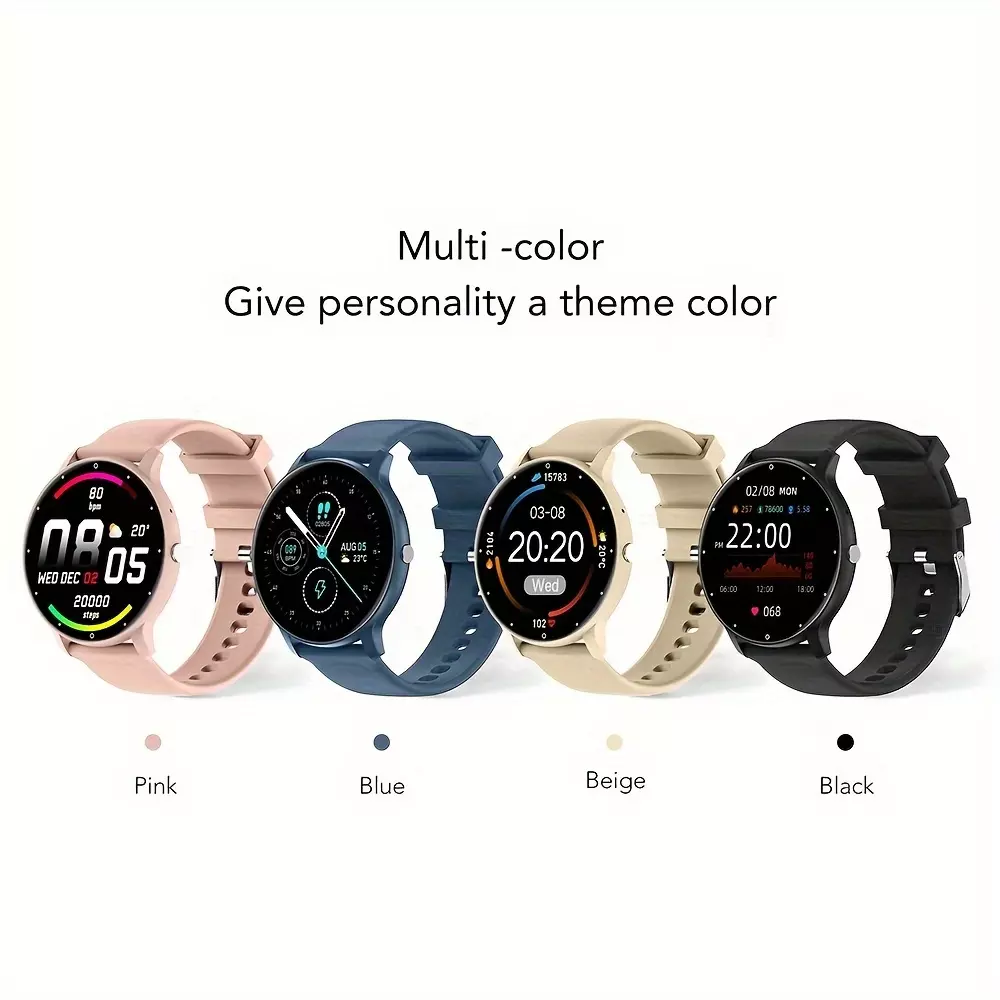 Women's Smart Watch, 1.28-inch Round Screen, Sleep Monitoring, 230 MAh Battery, Support For Wireless Calls, Support For AI Voice Assistant, 123 Sports Modes, A Gift For Friends And Family.-Yellow