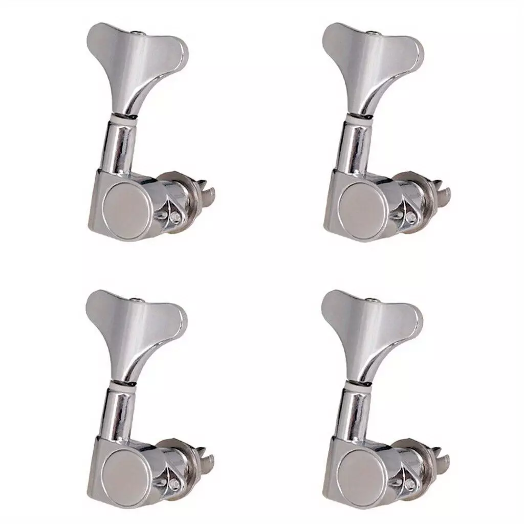 1Set 2R2L/4R/4L Sealed Tuning Pegs Tuning Keys FOR Electric Bass Guitar GD/BK/SS