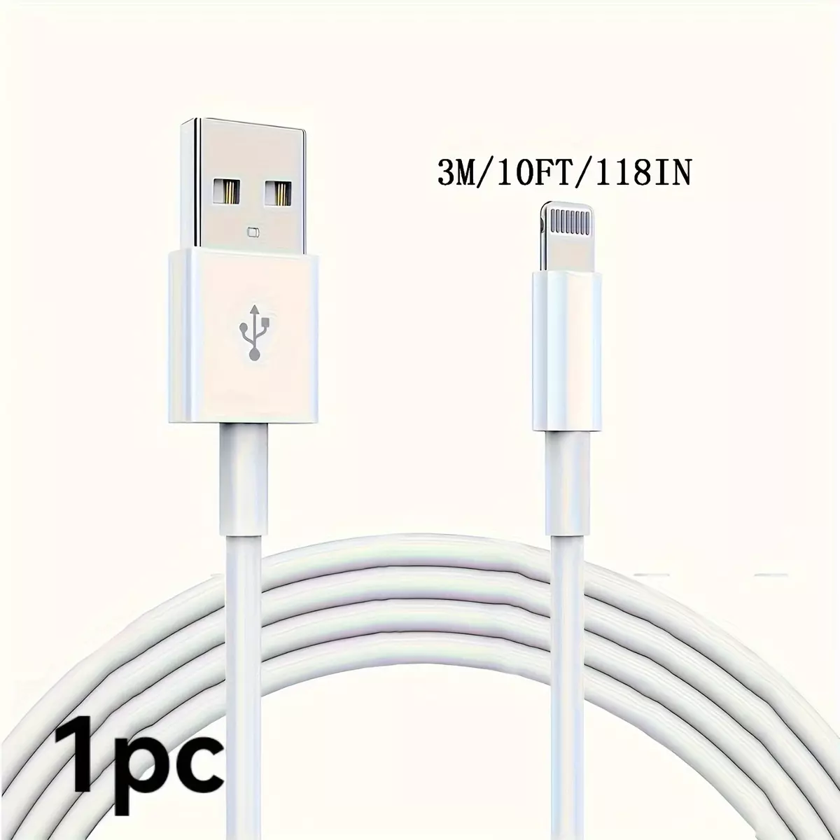 LAIHONEN 3-Pack MFi Certified iPhone Chargers (10ft/6ft/3ft) - Fast, Flexible USB Charging and Data Sync for All Apple Devices
