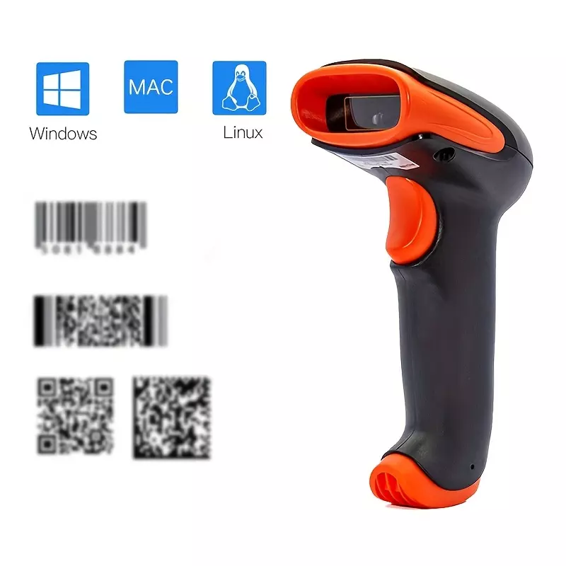 QR Code Wireless Scanner 1d & 2d Wireless Bar Reader Portable Barcode Reader Handheld Qr Reader For Logistic Shop Supermarket