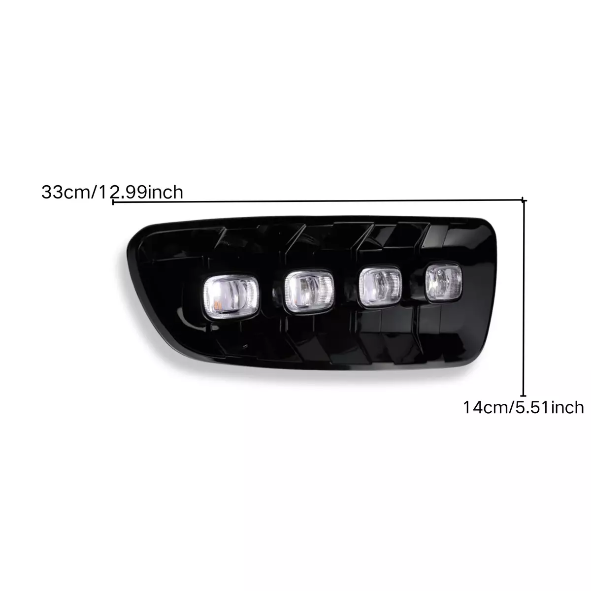 Switchback White Amber LED Front Fog Daytime Sequential Running Lamp Bumper Light LED Turn Signal Feature Compatible With Ford F150 2010-2014 SVT Raptor