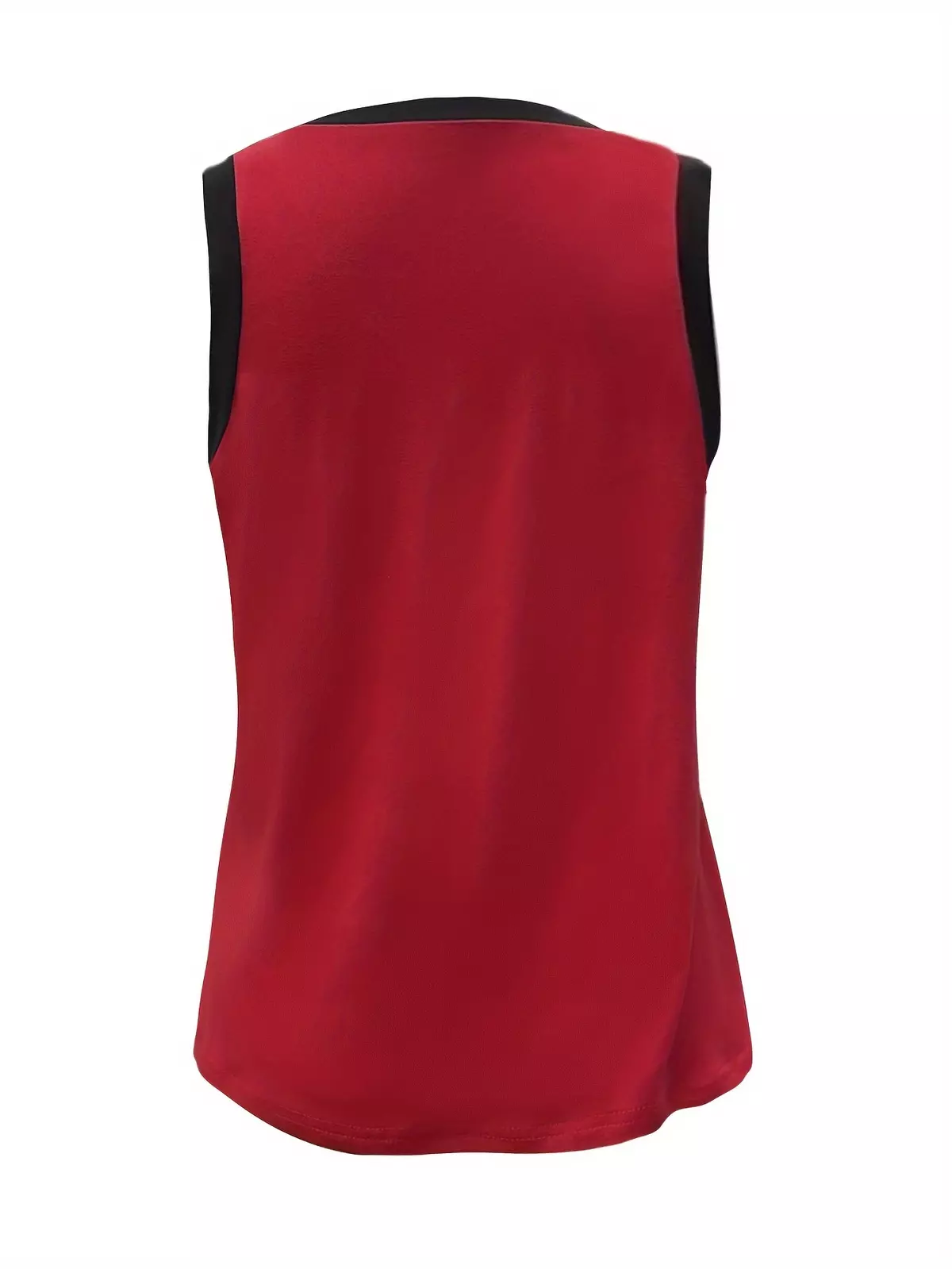 Contrast Trim V Neck Tank Top, Casual Sleeveless Tank Top For Summer, Women's Clothing-Multicolor 2