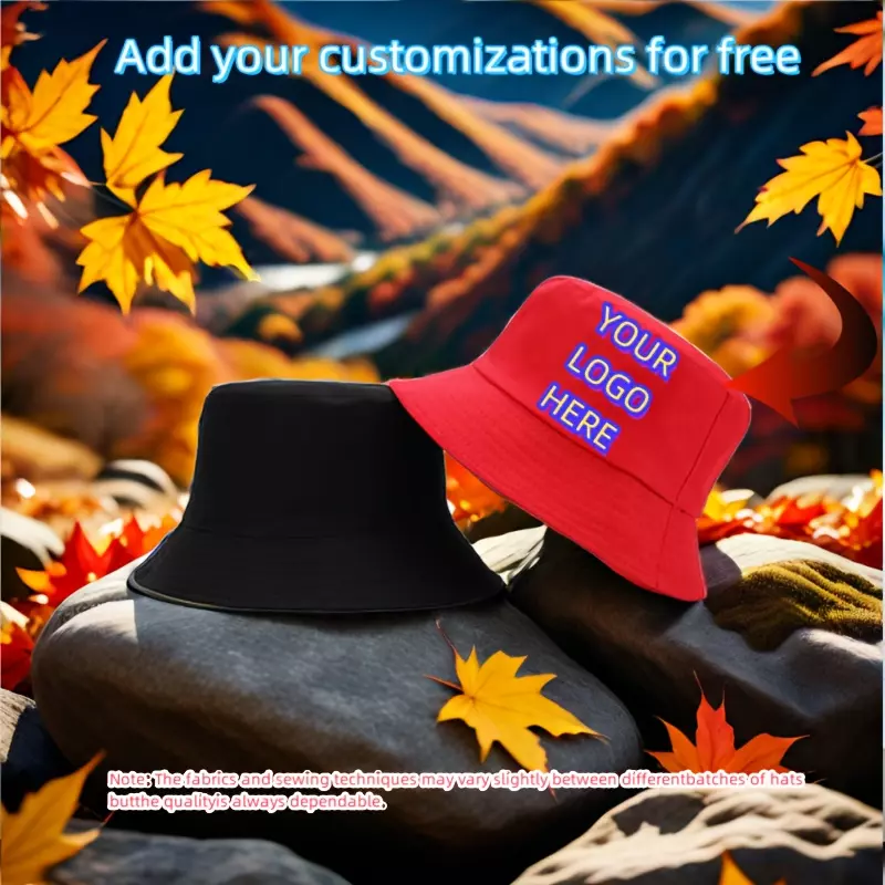 Customized Bucket Hat, For Both Men And Women, Personalized Text, Custom Photos, Blessings, And Humorous Words-Yellow
