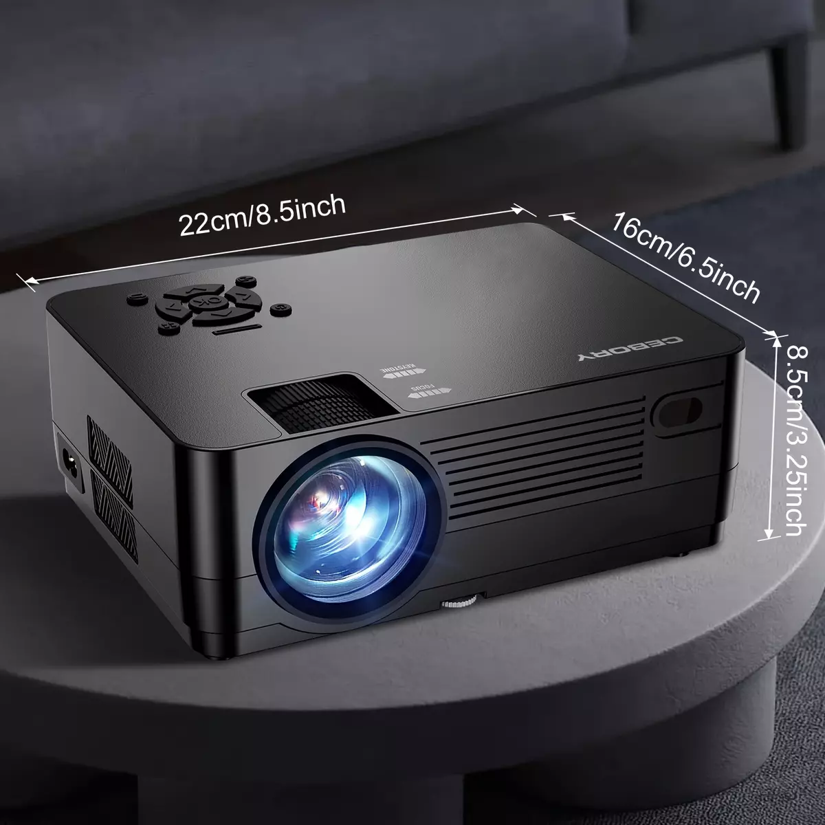 5G WiFi Wireless Native 1080P Projector[Projector Screen Included], 300" Display Support 4k Home Theater, 15000LM Full HD Movie Projector, Compatible With IOS/Android/XBox/PS4/TV Stick/HDMI