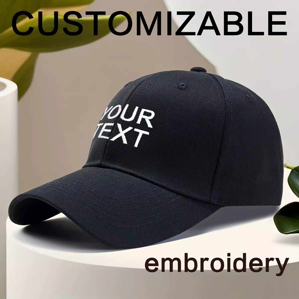 [Custom] 1pc personalized custom baseball cap for men and women suitable for DIY Name Phone number Design the text you want