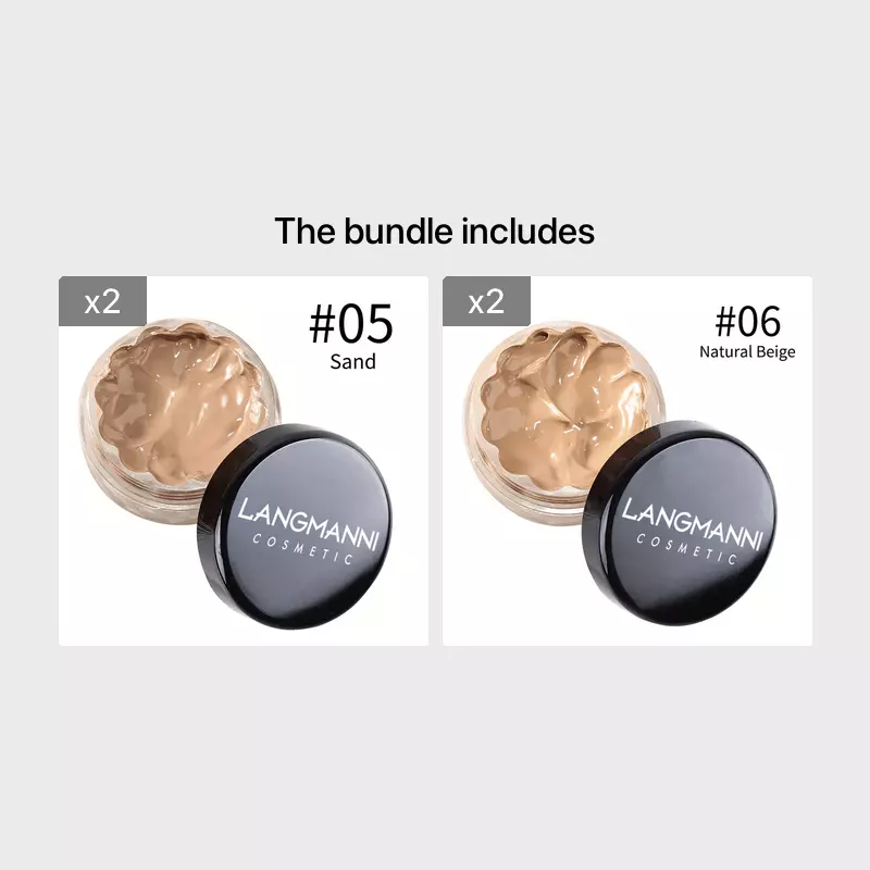 Ultimate Matte Concealer/Foundation: Longwear, Waterproof, Easy to Apply, Multi-Color Cream for Flawless Skin - Hides Imperfections & Contours-18631-02