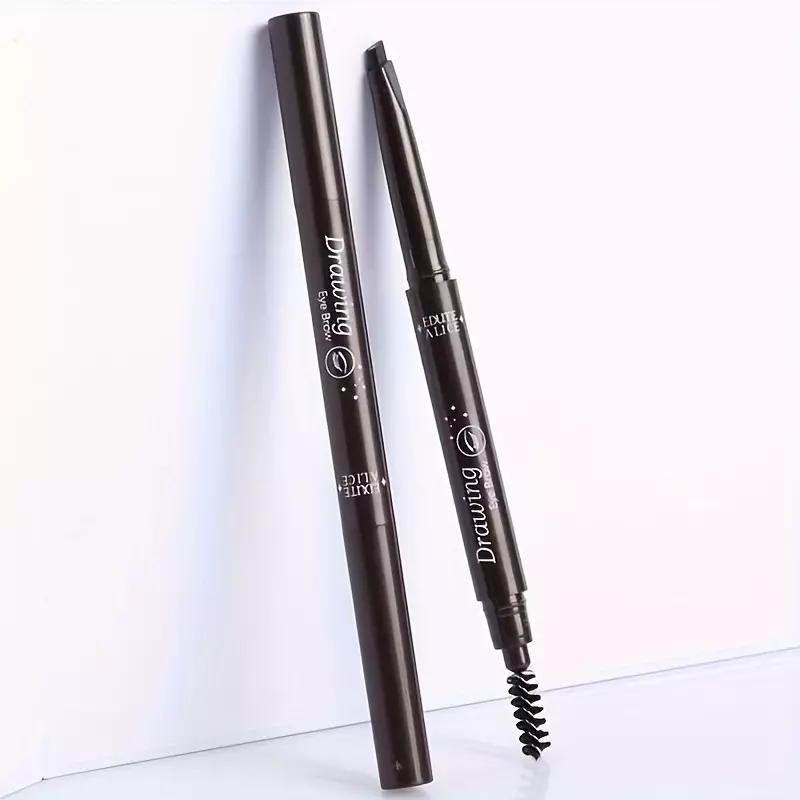5 Colors Double-headed Eyebrow Pencil, Natural Look Eyebrow Styling Makeup Pen-03#