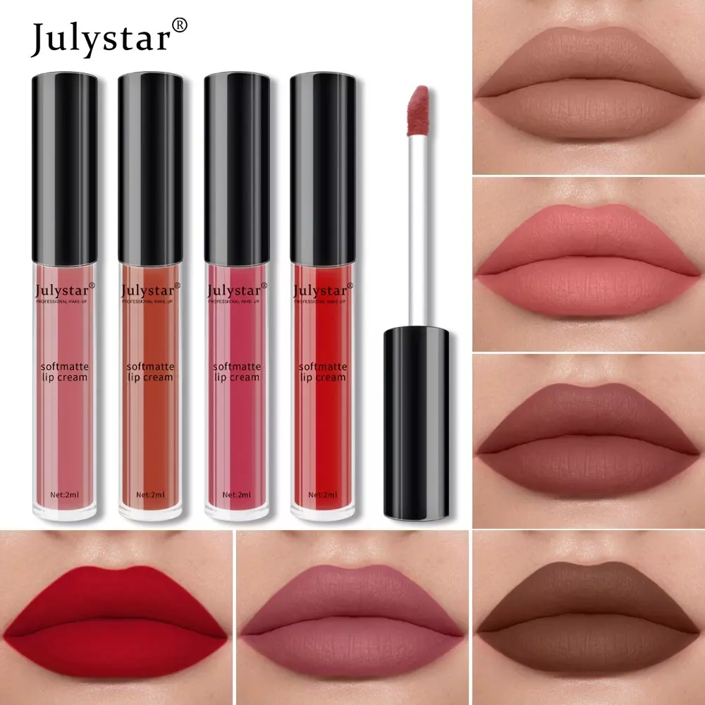 Velvety Matte Lip Cream - Long-Lasting, Waterproof, 6 Vibrant Shades, Perfect for All Occasions & Skin Types-#03