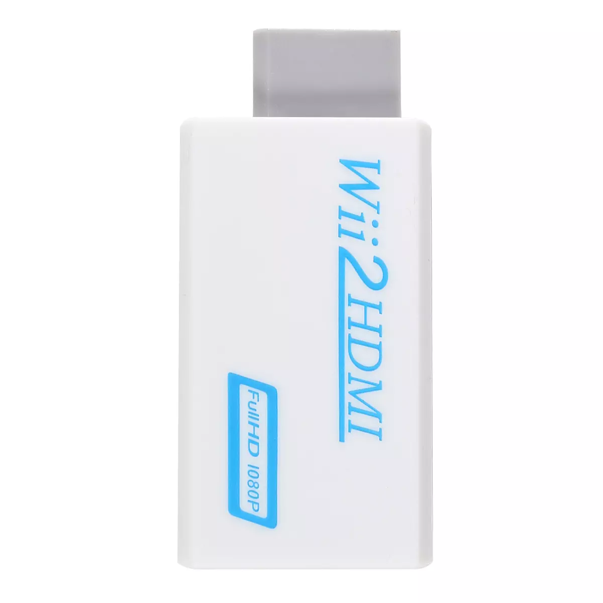 Wii to HDMI Converter Adapter with 1080p Video Output and Audio Support - Compatible with All Wii Display Modes-White