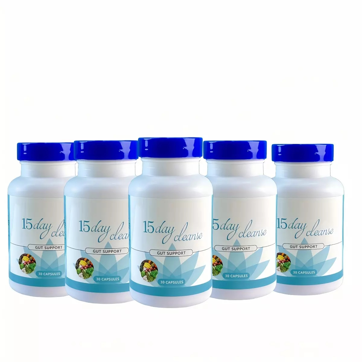 15 Day Cleanse - Bowel and Colon Support | Fiber Premium Formula |30 capsules