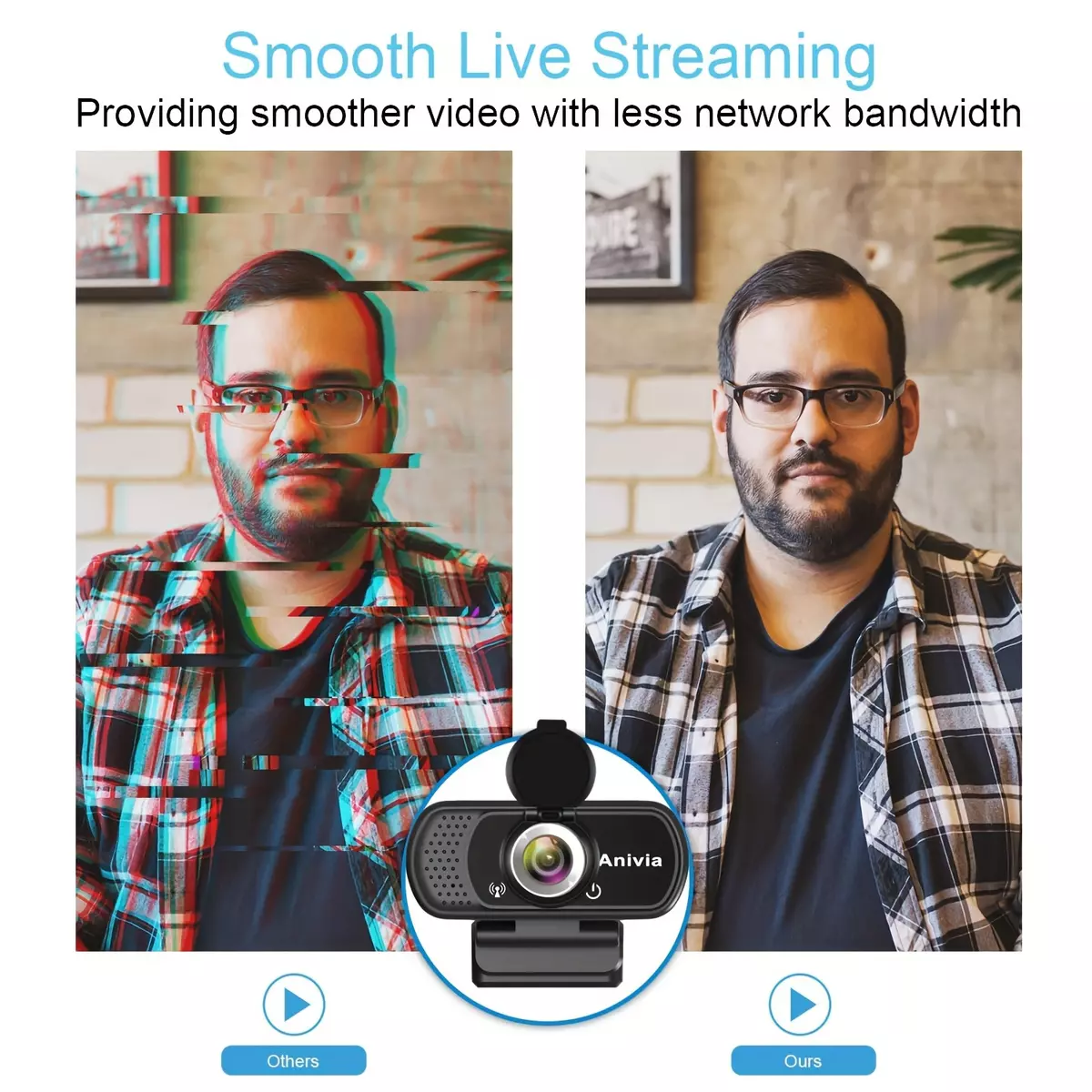 1080P HD Webcam with Microphones, 90° View, Works with Zoom, Teams, Skype, GoToMeeting, Messenger, Cisco, FaceTime, Supports Windows 11/10/8.1/8/7/XP, MacOS X 10.6 or Later, Black