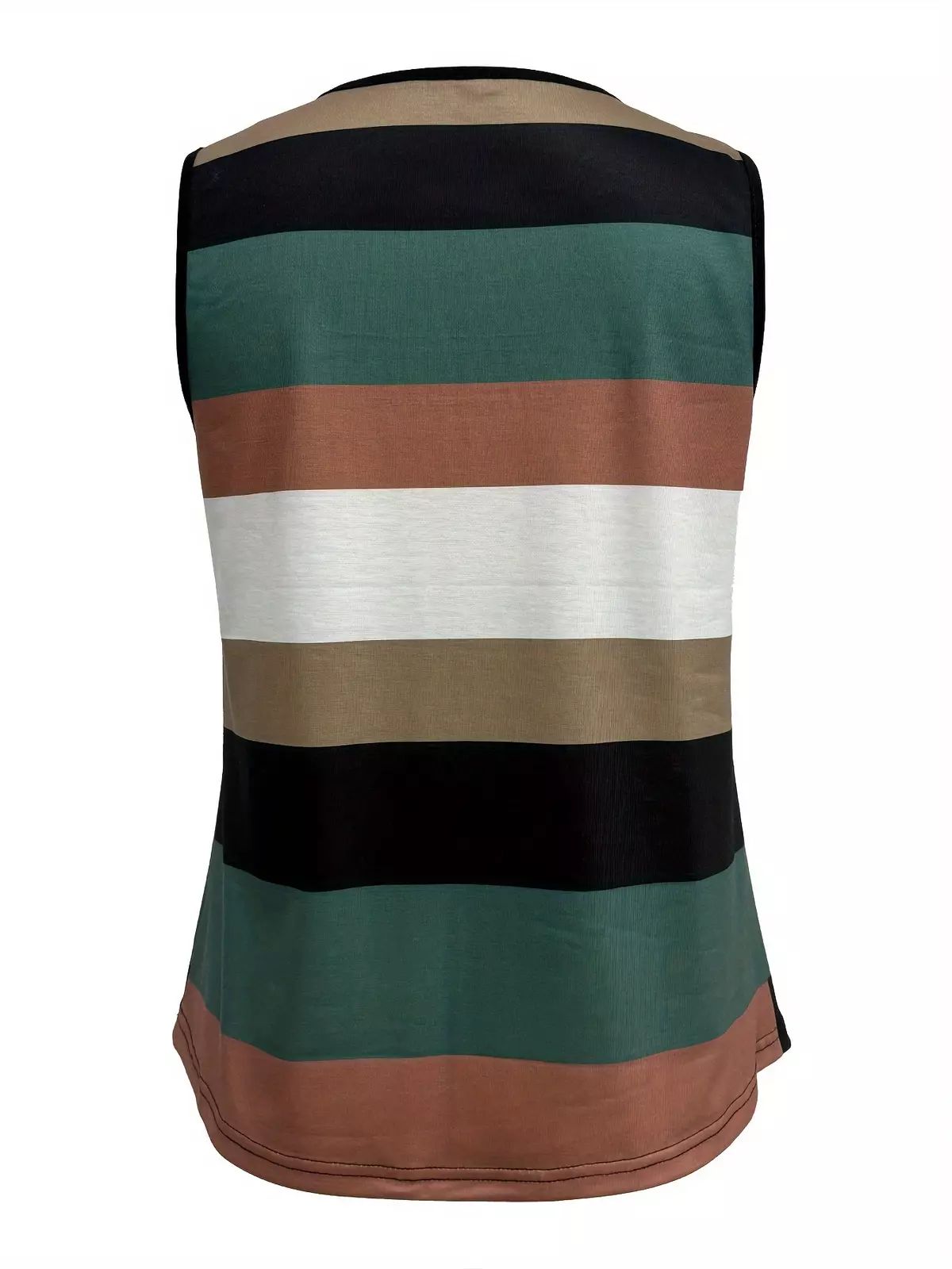 Color Block Square Neck Tank Top, Casual Sleeveless Tank Top For Summer, Women's Clothing