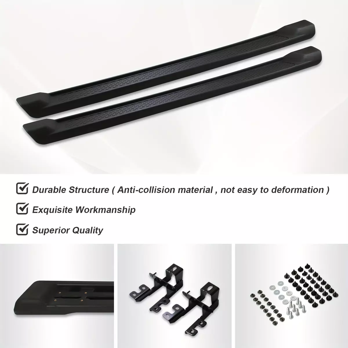 Side Step Nerf Bars Running Boards for 2020-2023 Jeep Gladiator 4 Door,L+R