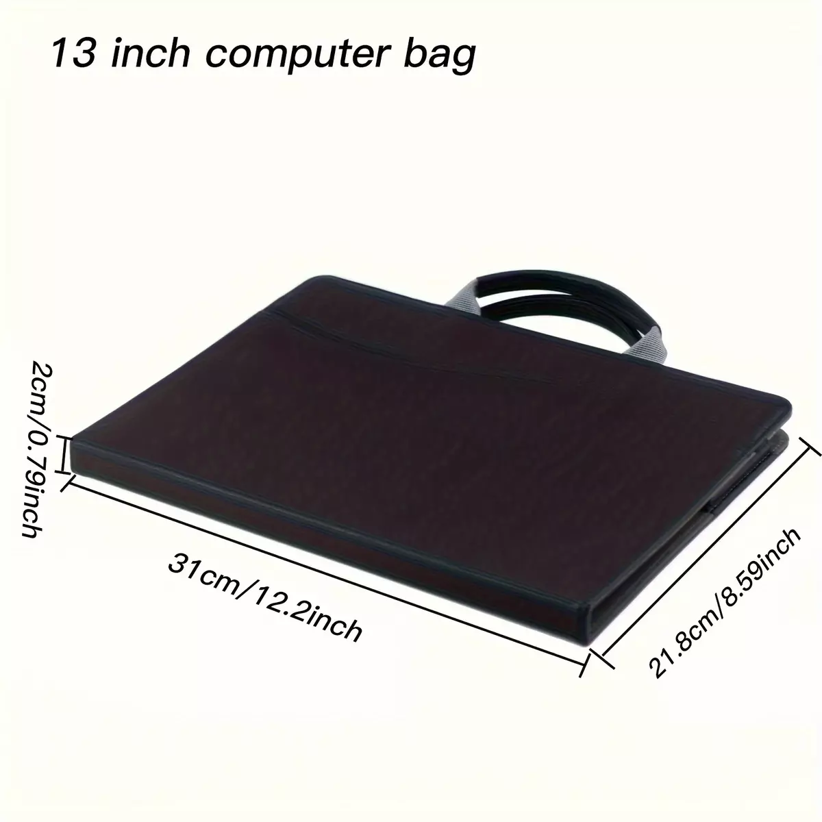Anti-fall Anti-scratch Shockproof 13 Inch, 15 Inch Laptop Portable Protective Artificial Leather Case-13 Inch Gold Laptop Bag