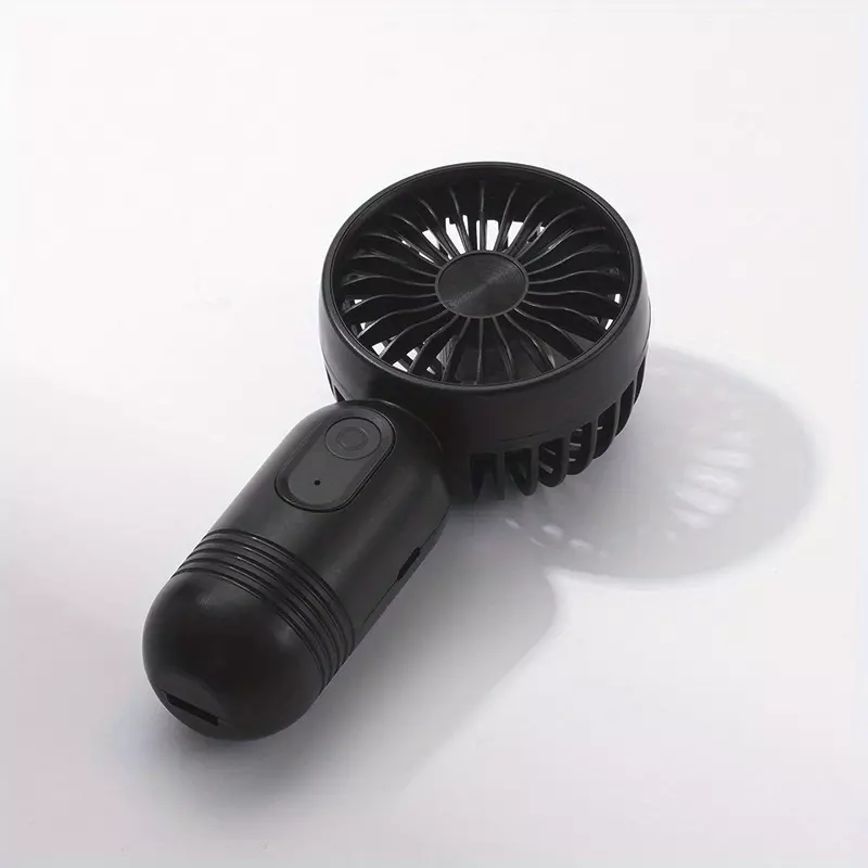 Portable USB-Charged Mini Fan – High-Velocity, 3-Speed, Wearable Design for Office, Travel & Outdoors-Purple