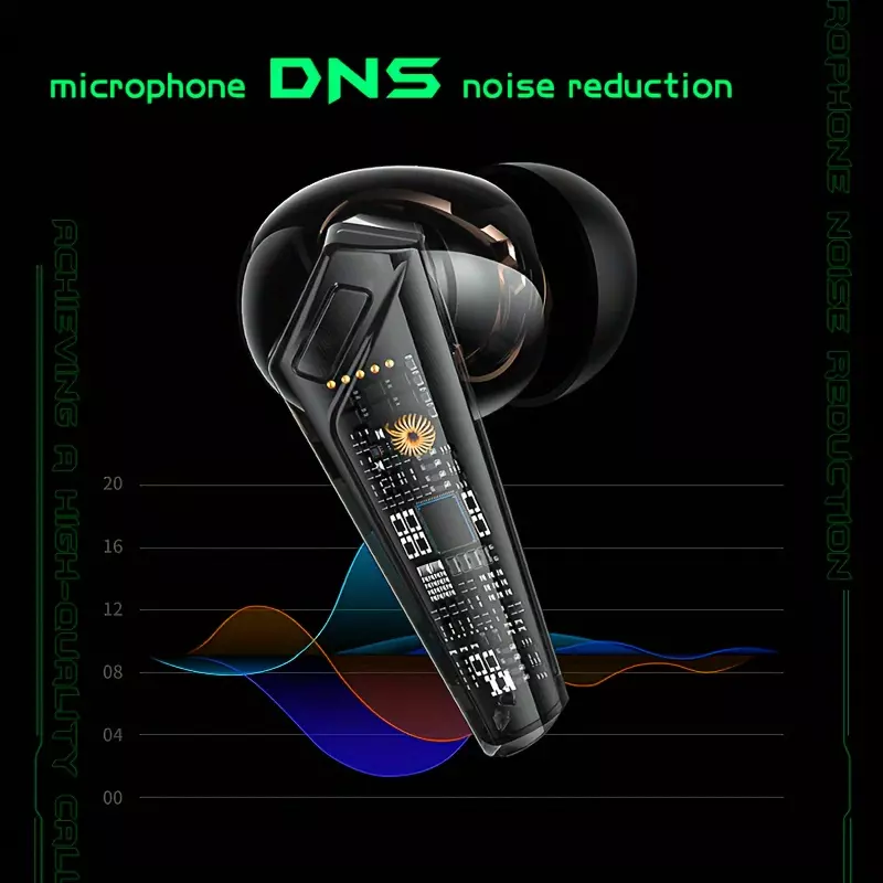 ONIKUMA TWS Earphones Stereo Wireless 5.3 Headphones Touch Control Noise Cancelling Gaming Headset