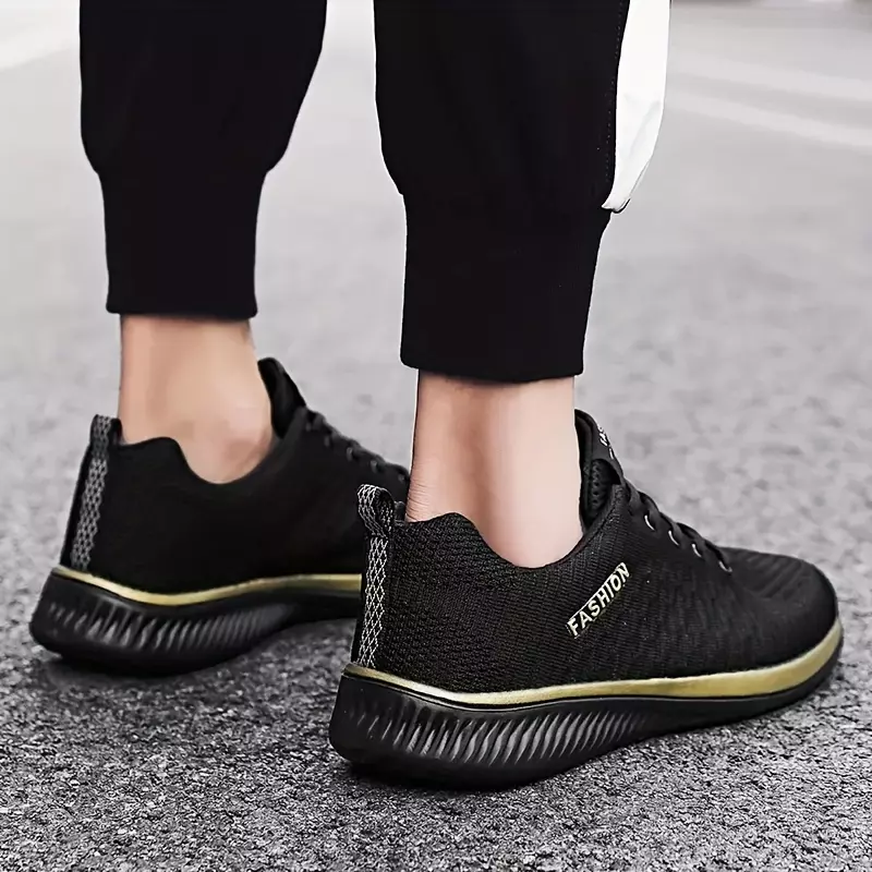 Men's Lace-up Sneakers - Athletic Shoes - Wear-resistant And Breathable - Running Basketball-Red