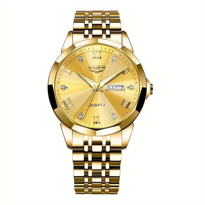 LIGE Fashion Ladies Quartz Watch Luxury Waterproof Luminous Date Watch For Women Business Wrist Watch-Silvery Black