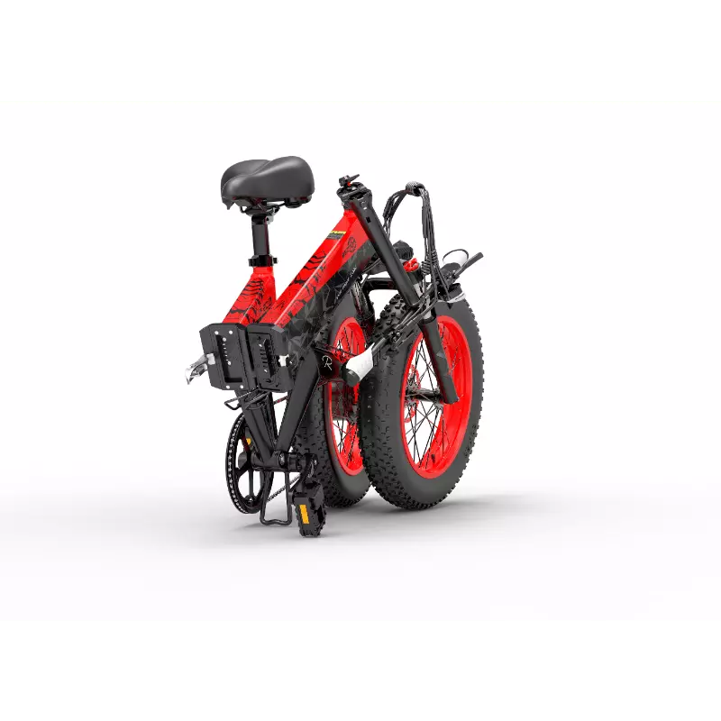 Bezior XF200 Electric Bicycle E-bike 1000W Motor 20" Fat Tire Black Grey