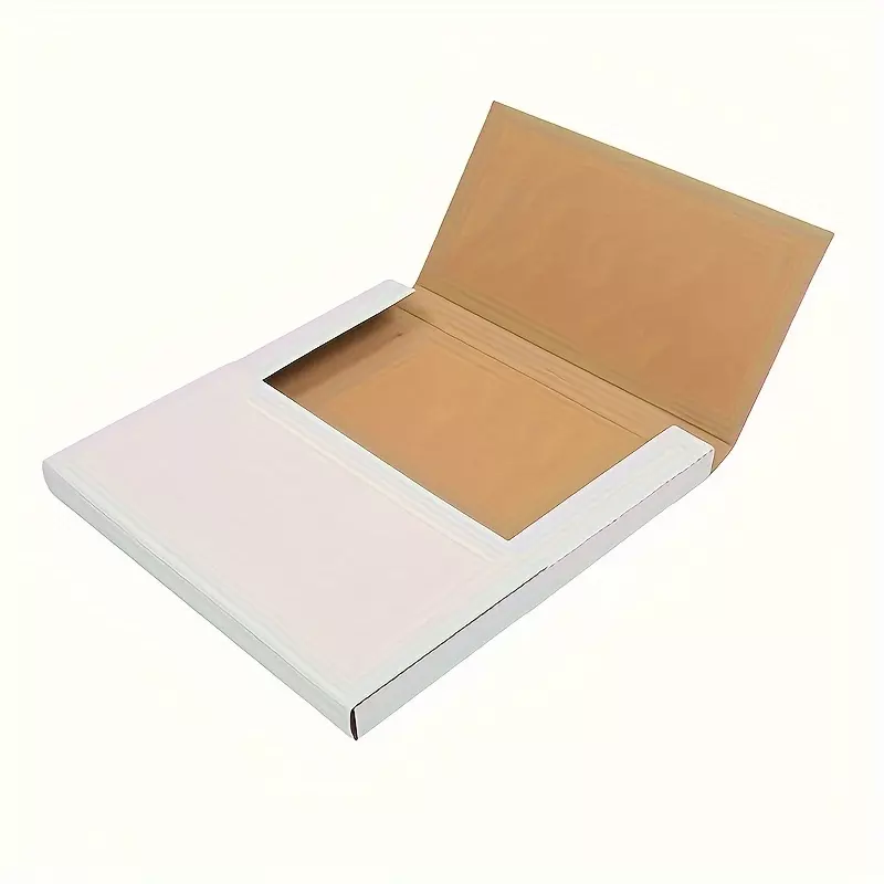 50 corrugated boxes white outside yellow inside